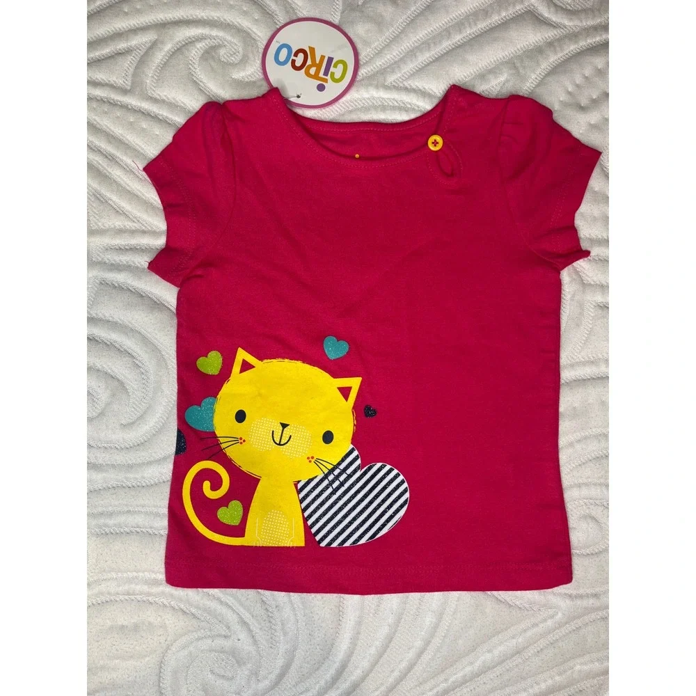 Toddler Girl 18M Kitty Cat Lot‎ 4pc Hello Kitty Dress Circo Cat & Jack Carters
